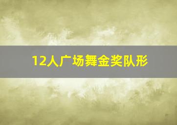 12人广场舞金奖队形