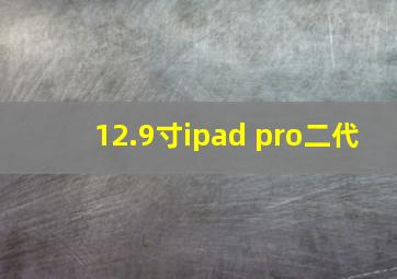 12.9寸ipad pro二代