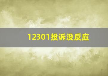 12301投诉没反应