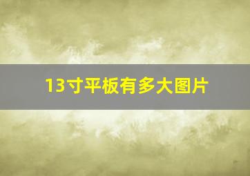 13寸平板有多大图片