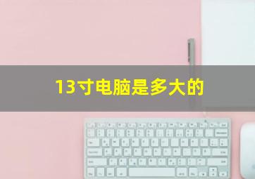 13寸电脑是多大的