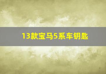 13款宝马5系车钥匙