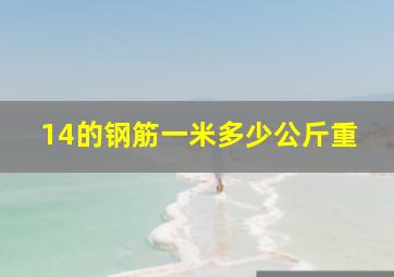 14的钢筋一米多少公斤重