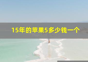 15年的苹果5多少钱一个