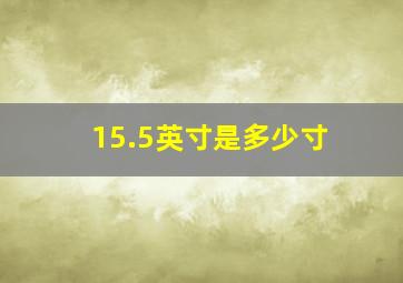 15.5英寸是多少寸