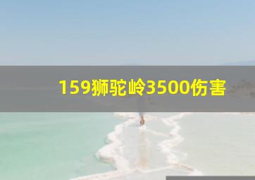 159狮驼岭3500伤害