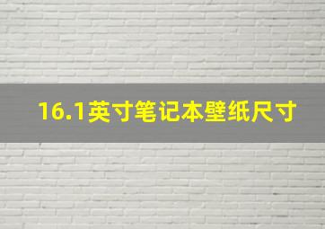 16.1英寸笔记本壁纸尺寸