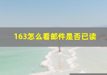 163怎么看邮件是否已读