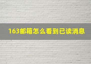 163邮箱怎么看到已读消息