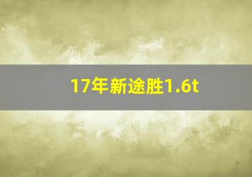 17年新途胜1.6t