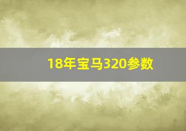 18年宝马320参数