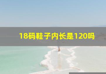 18码鞋子内长是120吗