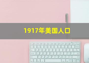 1917年美国人口