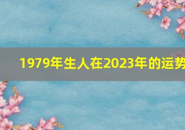 1979年生人在2023年的运势