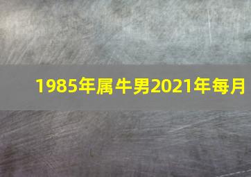 1985年属牛男2021年每月