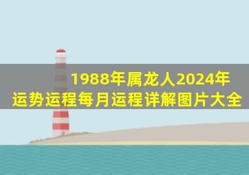 1988年属龙人2024年运势运程每月运程详解图片大全