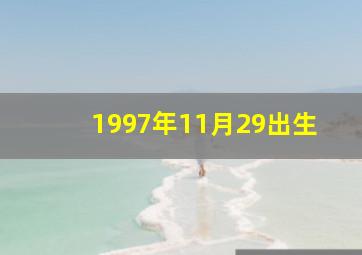 1997年11月29出生