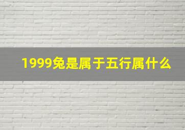 1999兔是属于五行属什么