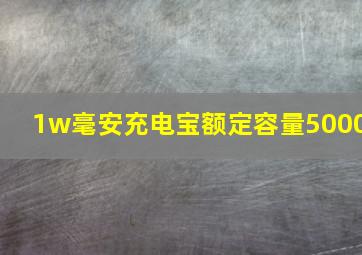 1w毫安充电宝额定容量5000