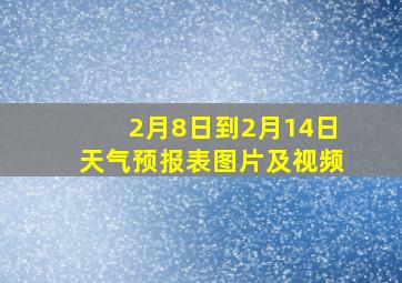 2月8日到2月14日天气预报表图片及视频