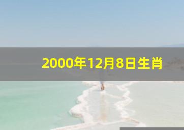 2000年12月8日生肖