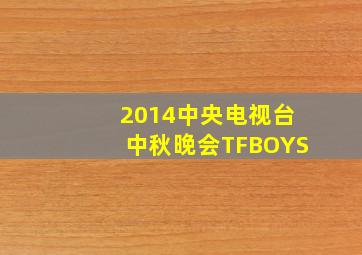 2014中央电视台中秋晚会TFBOYS