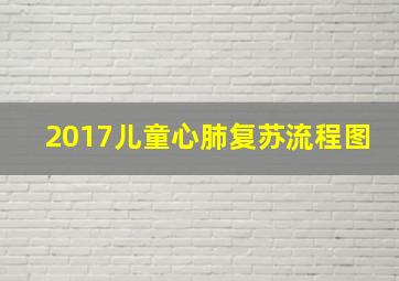 2017儿童心肺复苏流程图