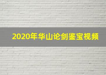 2020年华山论剑鉴宝视频