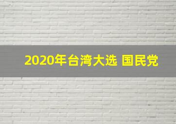 2020年台湾大选 国民党