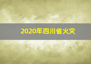 2020年四川省火灾