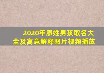 2020年廖姓男孩取名大全及寓意解释图片视频播放