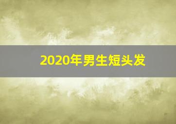 2020年男生短头发