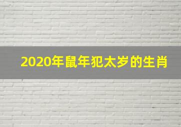 2020年鼠年犯太岁的生肖