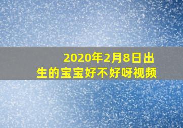 2020年2月8日出生的宝宝好不好呀视频