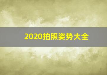 2020拍照姿势大全