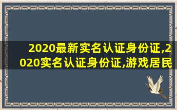 2020最新实名认证身份证,2020实名认证身份证,游戏居民