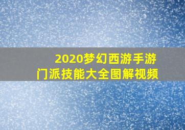 2020梦幻西游手游门派技能大全图解视频