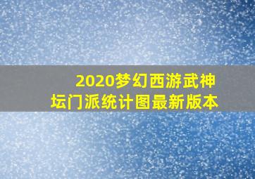 2020梦幻西游武神坛门派统计图最新版本