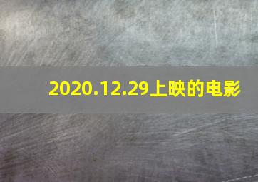 2020.12.29上映的电影