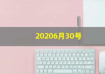 20206月30号