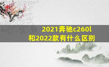 2021奔驰c260l和2022款有什么区别