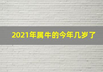 2021年属牛的今年几岁了