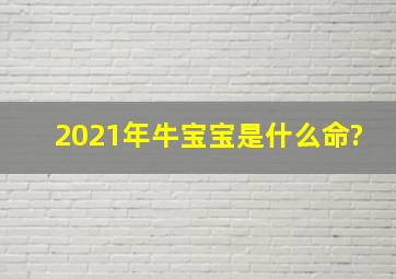 2021年牛宝宝是什么命?