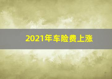 2021年车险费上涨