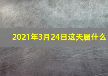 2021年3月24日这天属什么