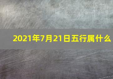 2021年7月21日五行属什么