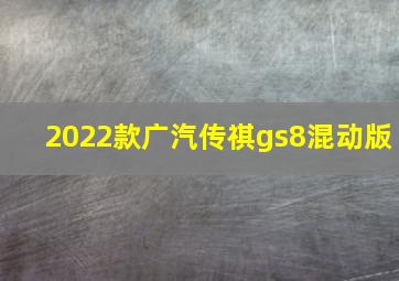 2022款广汽传祺gs8混动版