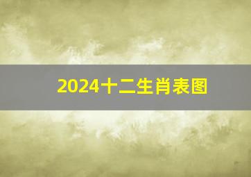 2024十二生肖表图