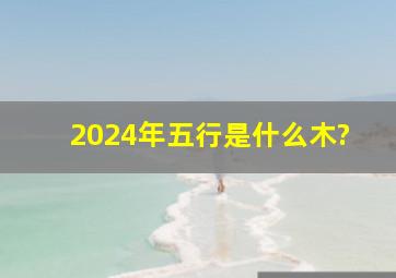 2024年五行是什么木?