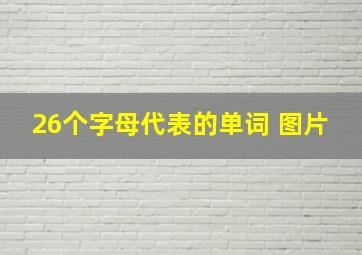 26个字母代表的单词 图片